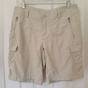 Columbia Sportswear Nylon Cargo Hiking Shorts Quick Dry Women's size 12